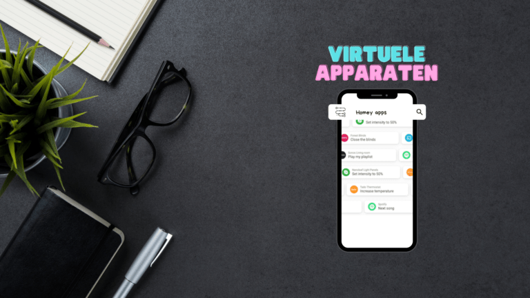 Homey app: Virtuele apparaten