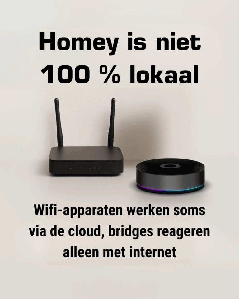 Homey Pro lokaal gebruiken – wat je écht moet weten